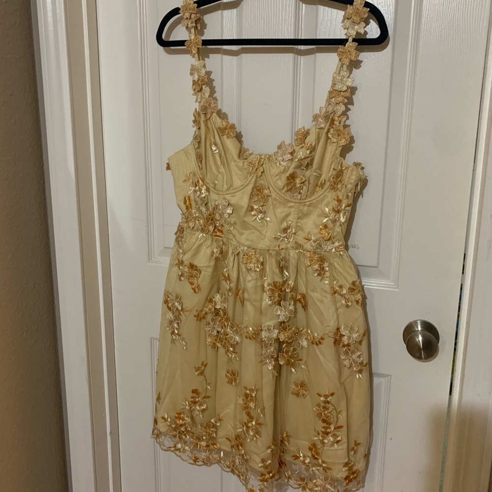 Floral Embroidered Dress